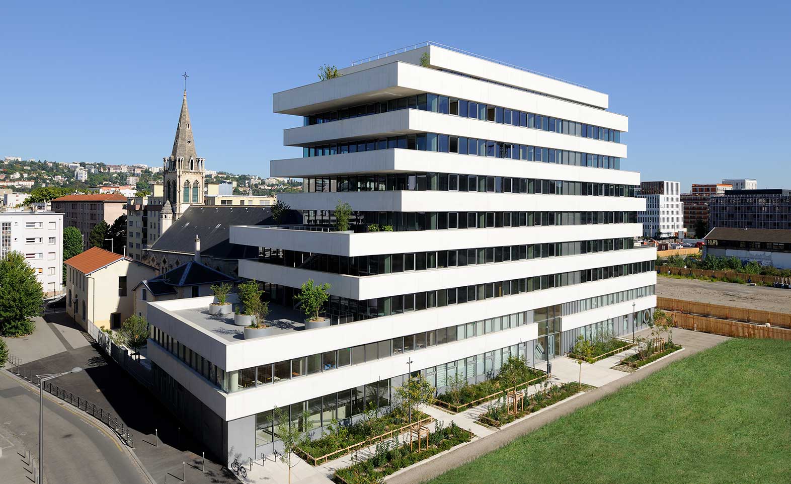 Epure vue aerienne des bureaux